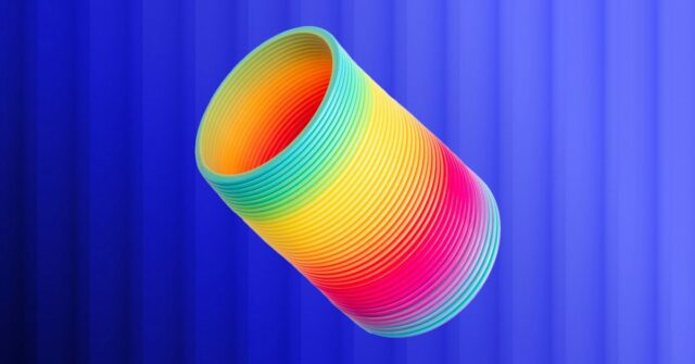 Os chips M5 agora têm três tipos de núcleo – o que isso realmente significa? | Imagem abstrata de um cilindro colorido