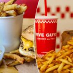 Os clientes do Five Guys ficam furiosos enquanto a corrente troca os copos de fritura por sacos de papel: 'A gordura penetra!'