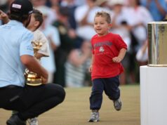 Os filhos de Cameron Young roubaram a cena no Players Championship Cronograma de relacionamento do jogador de golfe profissional Cameron Young e sua esposa Kelsey Dalition - 877