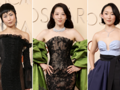 Os melhores looks do tapete vermelho do Oscar de 2026, segundo a internet Os dubladores de KPop Demon Hunters, May Hong (Mira), Arden Cho (Rumi) e Ji-young Yoo (Zoey)