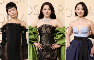 Os melhores looks do tapete vermelho do Oscar de 2026, segundo a internet Os dubladores de KPop Demon Hunters, May Hong (Mira), Arden Cho (Rumi) e Ji-young Yoo (Zoey)