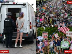Os protestos ‘No Kings’ tornam-se violentos em Portland, LA e Dallas – enquanto o comício perto de Mar-a-Lago toma um rumo bizarro Os protestos 'No Kings' tornam-se violentos em Portland, LA e Dallas - enquanto o comício perto de Mar-a-Lago toma um rumo bizarro