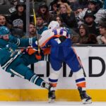 Os tubarões experimentam o gostinho do hóquei nos playoffs em uma derrota irritada. Eles precisam se acostumar com isso