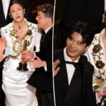 Os vencedores de 'KPop Demon Hunters' foram rudemente interrompidos durante os discursos de aceitação do Oscar 2026