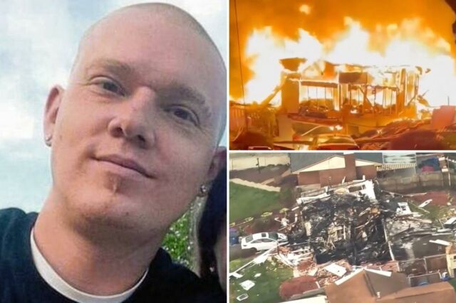 Pai enlouquecido supostamente admite ter explodido a casa com a namorada e três filhos lá dentro: ‘Vejo todos vocês no inferno’
