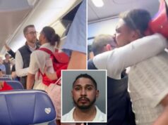 Passageiro indisciplinado é preso após briga violenta com policial em voo da Southwest Airlines: vídeo Passageiro indisciplinado é preso após briga violenta com policial em voo da Southwest Airlines: vídeo
