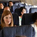 Passengers on an airplane