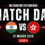 Placar ao vivo da Índia x Hong Kong, eliminatórias para a Copa Asiática de Seleções de 2027: escalações eliminadas, Ryan Williams fará sua estreia