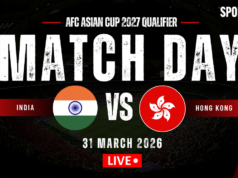 Placar ao vivo da Índia x Hong Kong, eliminatórias para a Copa Asiática de Seleções de 2027: escalações eliminadas, Ryan Williams fará sua estreia Placar ao vivo da Índia x Hong Kong, eliminatórias para a Copa Asiática de Seleções de 2027: escalações eliminadas, Ryan Williams fará sua estreia