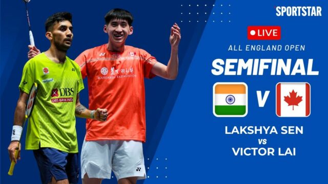 Placar ao vivo de Lakshya Sen x Victor Lai, All England Open Badminton: primeiro jogo em andamento, atualizações da partida
