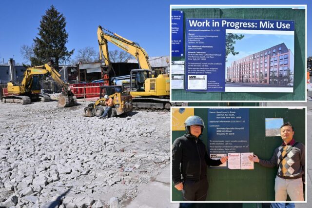 Polêmico abrigo para moradores de rua em Nova York segue Polêmico abrigo para moradores de rua em Nova York segue em frente após multas de US $ 22 mil e ordem de interrupção parcial do trabalho