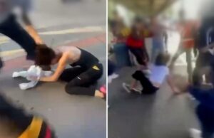 Polícia investiga após criança de 12 anos supostamente agredida por adolescentes em vídeo chocante Polícia investiga após criança de 12 anos supostamente agredida por adolescentes em vídeo chocante