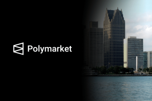 Polymarket processa Michigan por ameaça estadual de aplicação de jogos A Polymarket processa Michigan por ameaça estadual de aplicação de jogos de azar contra a plataforma. Logotipo da Polymarket em um fundo preto ao lado do horizonte de Detroit e da orla marítima à luz do dia