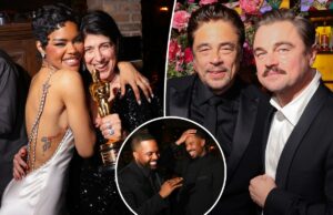 Por dentro das afterparty do Oscar 2026 Teyana Taylor e Cassandra Kulukundis participam da celebração pós-Oscar da Warner Bros. Pictures, organizada por Pam Abdy e Mike De Luca no Craigs em West Hollywood.