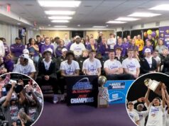 Por que a reação do norte de Iowa ao jogar em St. John’s em March Madness pareceu tão estranha na TV Um técnico de basquete do Northern Iowa Panthers cortando a rede depois de vencer o Missouri Valley Conference Tournament.