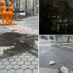 Praça histórica de Nova York deixada em péssimo estado de conservação com pavimento destruído, luzes defeituosas - e a cidade sabe disso!