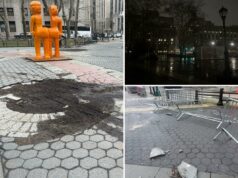 Praça histórica de Nova York deixada em péssimo estado de conservação com pavimento destruído, luzes defeituosas – e a cidade sabe disso! Praça histórica de Nova York deixada em péssimo estado de conservação com pavimento destruído, luzes defeituosas - e a cidade sabe disso!