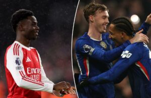 Previsão Arsenal x Chelsea: probabilidades, escolhas e melhor aposta da Premier League no domingo Bukayo Saka, do Arsenal, comemorando seu primeiro gol.