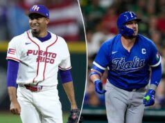 Previsão Itália x Porto Rico: probabilidades WBC, escolhas, melhor aposta no sábado Edwin Díaz do Team Puerto Rico comemorando uma vitória por 4-1.