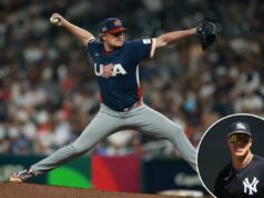 Previsão dos Yankees x Giants: escolha, probabilidades e adereços da noite de abertura da MLB 2026 na quarta-feira Logan Webb nº 62 dos Estados Unidos arremessa na terceira entrada contra o Brasil durante o jogo World Baseball Classic Pool B de 2026 entre os Estados Unidos e o Brasil no Daikin Park em 06 de março de 2026 em Houston, Texas.