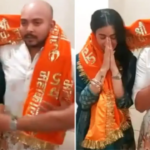 Prithvi Shaw e Akriti Agarwal oferecem orações no Templo Malakaleshwar em Ujjain