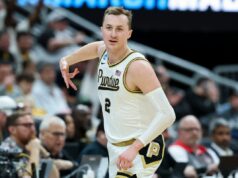 Purdue empata recorde do programa após avançar para Sweet 16 no torneio da NCAA Fletcher Loyer #2 of the Purdue Boilermakers.