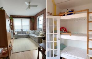 Quando os apartamentos ficam apertados, as famílias de Nova York são criativas Quando os apartamentos ficam apertados, as famílias de Nova York são criativas