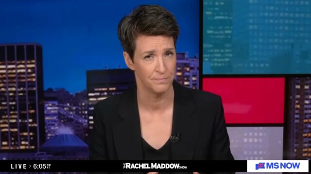 Rachel Maddow (“The Weekend: Primetime” do MS NOW)