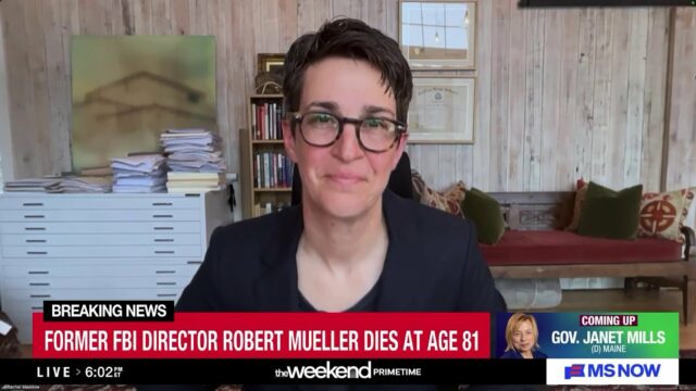 Rachel Maddow reflete sobre a investigação de Robert Mueller na Jogar