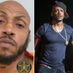 Mugshot de Michael Tyler com o logotipo do Gabinete do Xerife da Paróquia de Ascension.