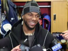 Rehabbing Malik Nabers planeja se juntar aos Giants nos próximos treinos Malik Nabers falando à mídia no centro de treinamento do New York Giants.