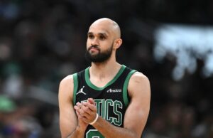 Relatório de lesão do Boston Celtics levanta questões contra o Thunder Boston Celtics star Jayson Tatum in a game against the Dallas Mavericks