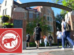 Republicanos fecham capítulo da Universidade da Flórida sobre suposto anti-semitismo Logotipo da Federação de Republicanos Universitários da Flórida.