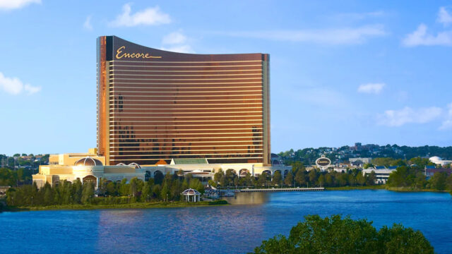 Vista externa do rio Encore Boston Harbor. Foto de Bárbara Kraft.