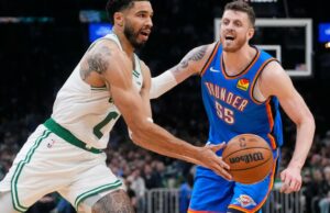 Resumo da NBA: Celtics encerra sequência de 12 vitórias consecutivas do Thunder Resumo da NBA: Celtics encerra sequência de 12 vitórias consecutivas do Thunder