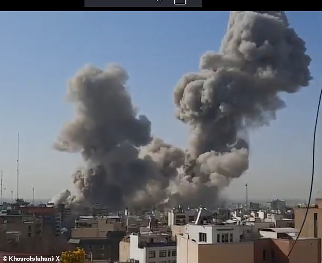 Revelado: o Mossad hackeou todas as câmeras de trânsito em Fumaça subindo para o céu acima do complexo de Khamenei na Rua Pasteur, no coração de Teerã