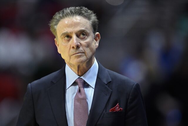 Rick Pitino coaching St. John's Red Storm in NCAA Tournament
