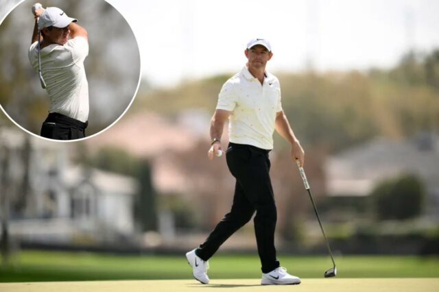 Rory McIlroy cumprimentando a multidão no quarto buraco durante a segunda rodada do Arnold Palmer Invitational.