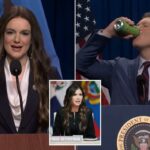 'SNL' critica Kristi Noem por ter sido 'transferida sob o ônibus' depois que Trump a expulsou do cargo principal do DHS