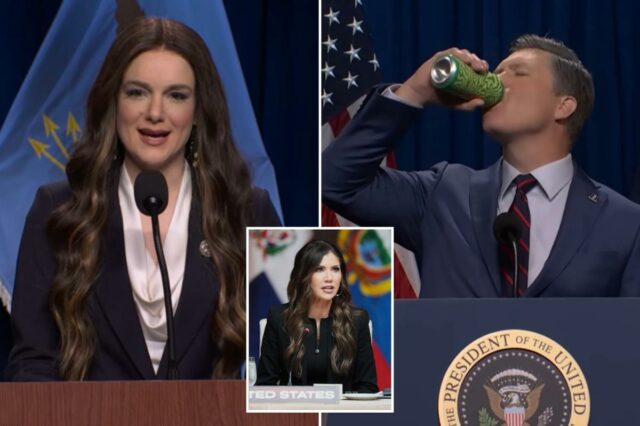 'SNL' critica Kristi Noem por ter sido 'transferida sob o ônibus' depois que Trump a expulsou do cargo principal do DHS
