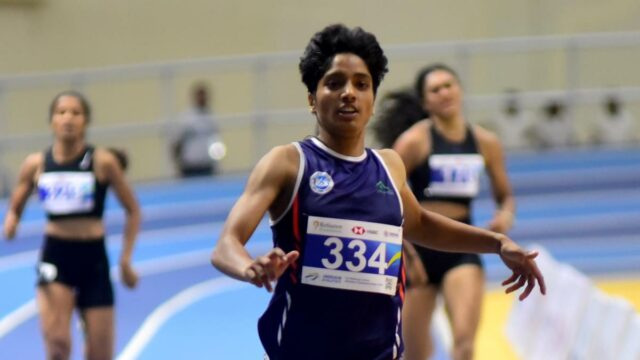 Saloni Kumari, da UP, quebra o recorde nacional feminino dos 400m indoor
