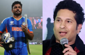 Sanju Samson revela que esteve em contato com Sachin Tendulkar durante o T20 WC Sanju Samson revela que esteve em contato com Sachin Tendulkar durante o T20 WC