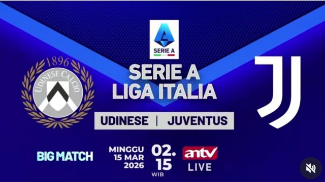 Sedang Berlangsung! Duelo Udinese x Juventus Ao Vivo pela ANTV
