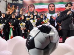 Seleção iraniana de futebol feminino é recebida com cerimônia de boas-vindas em Teerã Seleção iraniana de futebol feminino é recebida com cerimônia de boas-vindas em Teerã