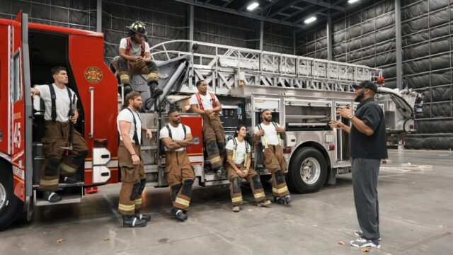Série dramática de bombeiro de Tyler Perry ambientada na Netflix “The Rip” (Crédito: Warrick Page/Netflix)