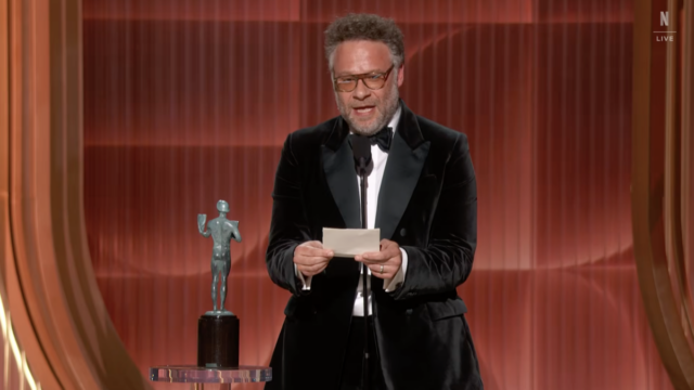 Seth Rogen presta uma comovente homenagem a Catherine OHara durante o Actor Awards
