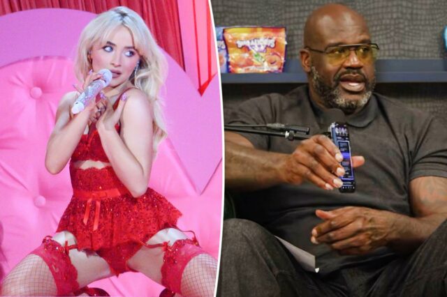 Shaq nega ter enviado mensagens de 'tesão' a ​​Sabrina Carpenter: Eu tenho 'muito mais jogo do que isso'
