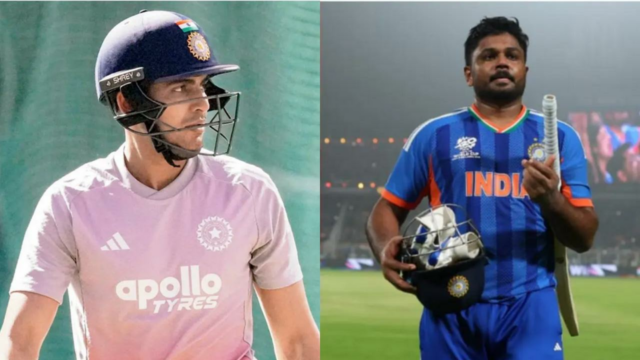 Shubman Gill removeu Sanju Samson da foto de comemoração da Copa do Mundo T20?
