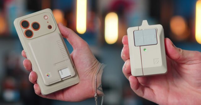 Spigen comemora o 50º aniversário da Apple com carteira MagSafe retrô inspirada no Mac e case AirPods
