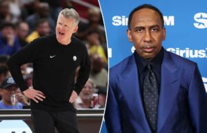 Steve Kerr responde ao discurso de Stephen A. Smith sobre a redução do cronograma da NBA Treinador dos Warriors, Steve Kerr